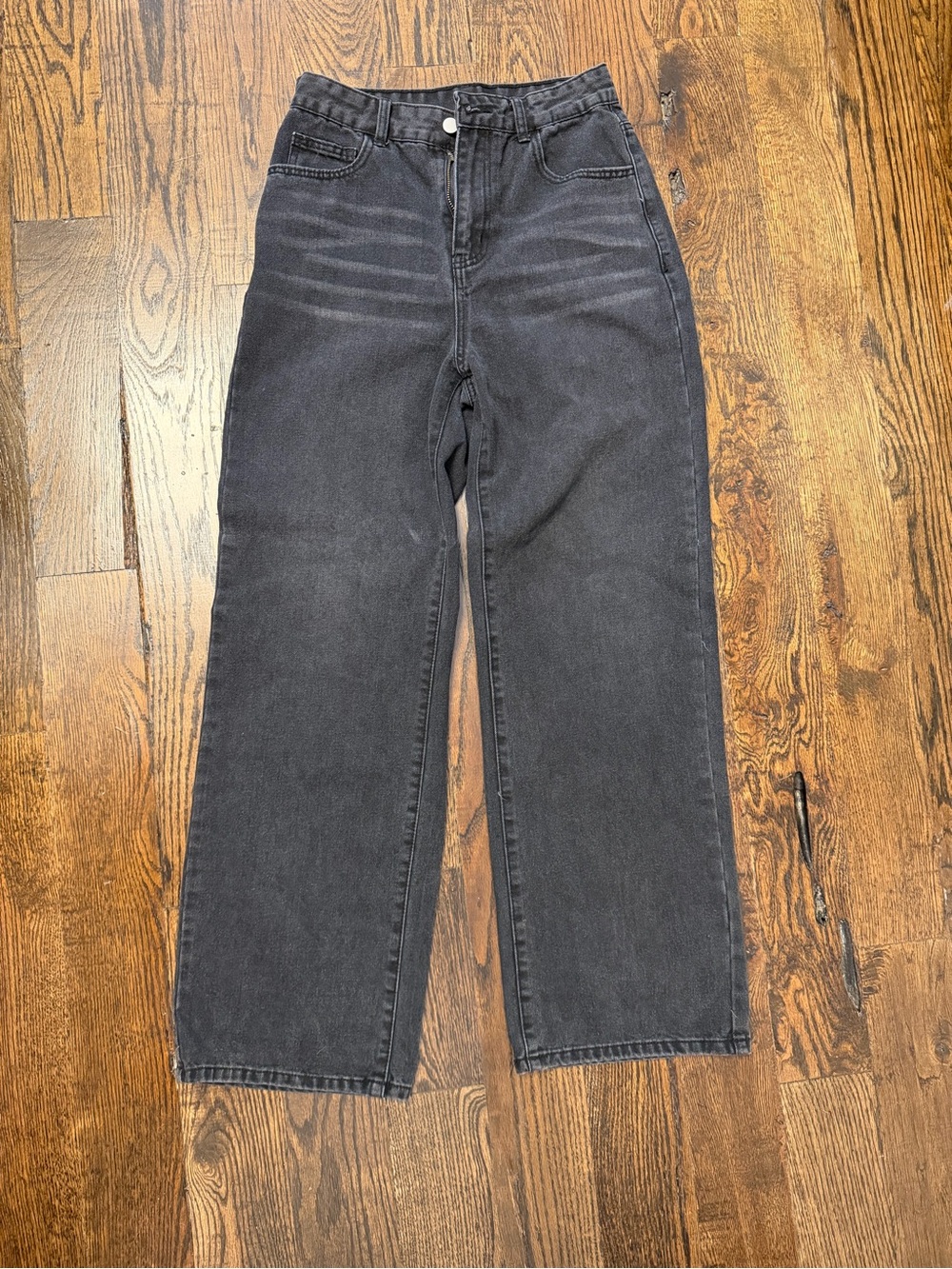 Wide Leg Black Jeans